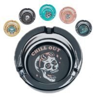 Cenicero Cristal Basic Skulls 85 mm