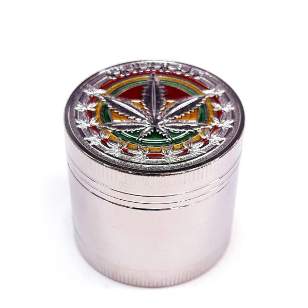 Grinder-Polinizador-Metal-Rasta-Silver-40-mm